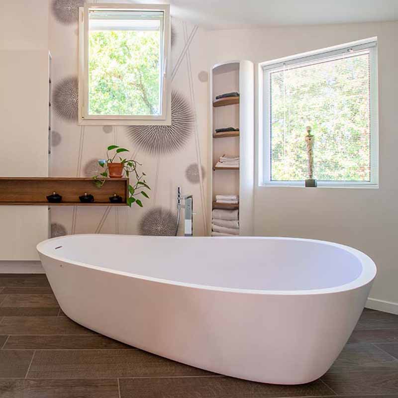 salle de bain carrée