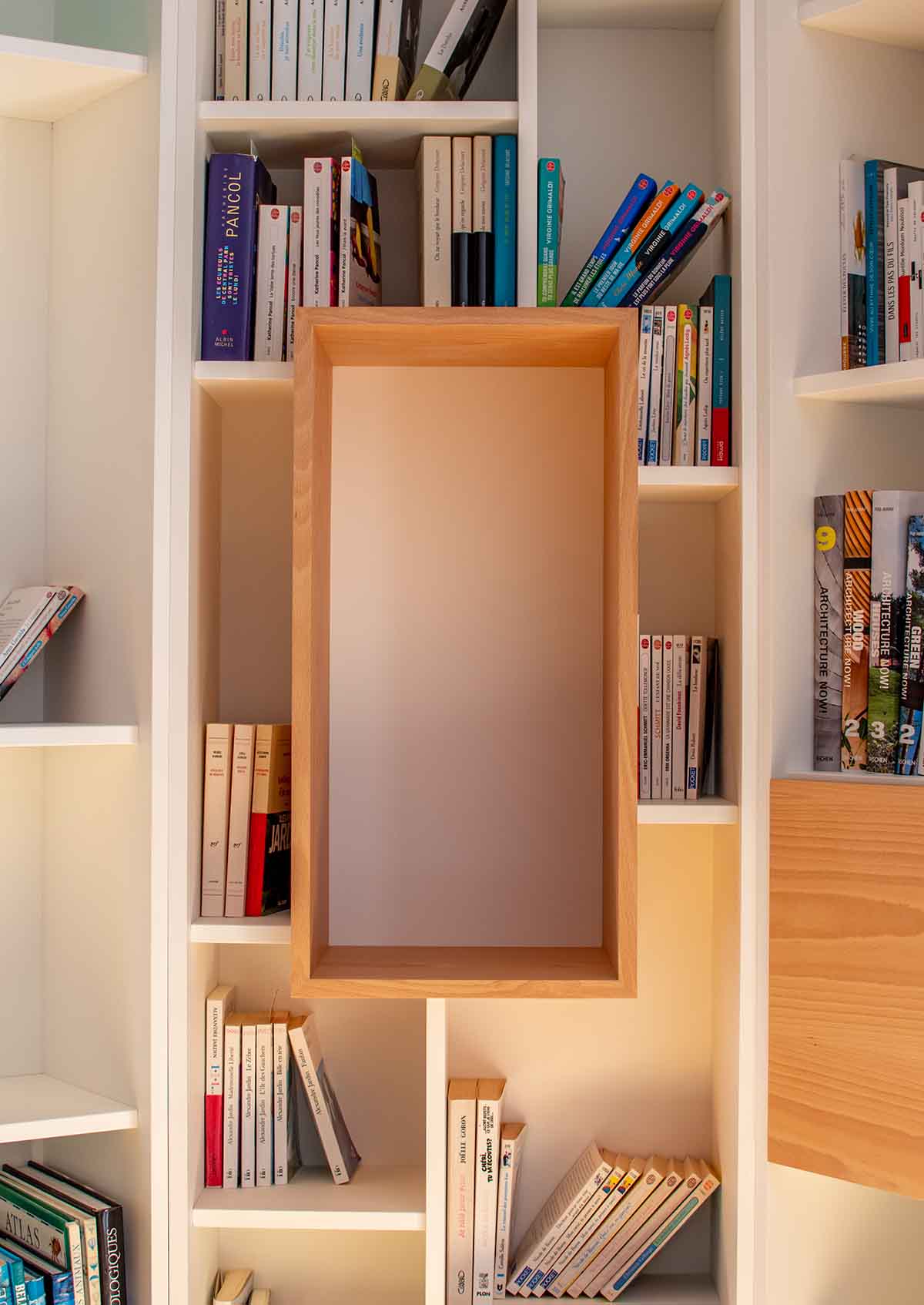 Caisson de rangement pour livres hauts ou objets